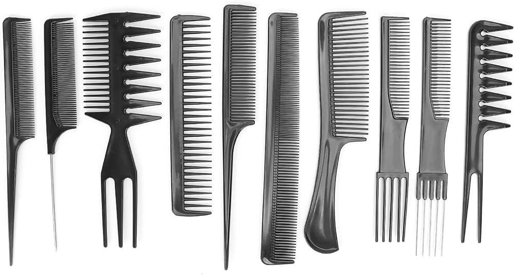 10x Barberski profesionalni set češljeva