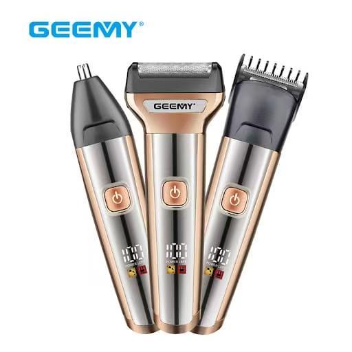 GEEMY GM-8075 3-u-1 Trimer za kosu, bradu i nos